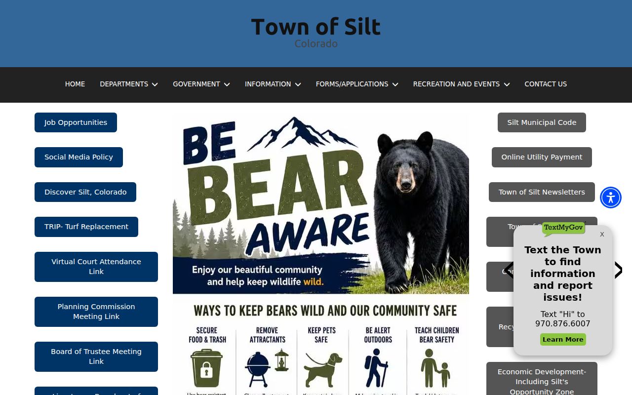 Silt court records access through the official town website
